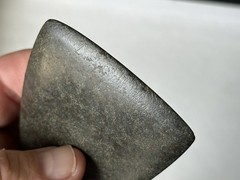 INCREDIBLE AUTHENTIC PRE-COLUMBIAN DRILLED STONE CELT / AXE / PENDANT ~ MEXICO
