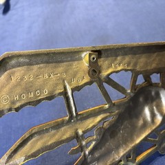 💥 Vintage Sexton Homco Metal Airplanes Wall Decor Set 3 Biplane Triplane Clean