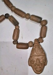 Pre Columbian, Pottery, Necklace, Pendant, Beads.
