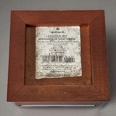 Vintage 2000 Hallmark Thomas Kinkade “Painter Of Light” 6 Coasters W/Wood Box