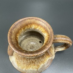 Hand Made Studio Art Pottery Bost On Stoker Coffee Mug Cup Stoneware Signed Mug