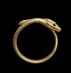 BEAUTIFUL ANCIENT ROMAN GOLD SERPENT RING – CIRCA 1st/2nd Century AD (2399)