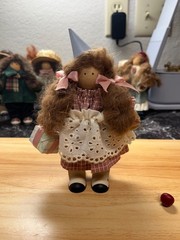 Lot of 9 vintage ladie and friends collectible folk art 1980-1990’s