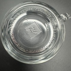 Pair of Nespresso View Collection Glass Expresso Cups & Stainless Steel Saucers