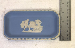 Wedgwood Assorted Lot Of 9 Pieces Blue Jasperware Montreal Olympics Plate, Vase