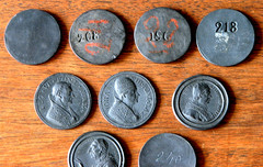 WEDGWOOD 1770’S XRARE ( 10 ) BLACK BASALT MEDAL OF POPES SOLD SEPARATLY MUSEUM