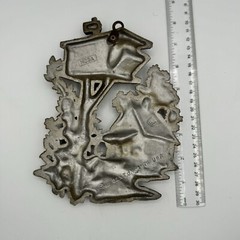Sexton Hoda Metal Wall Plaque Farm Folk Art Vintage 1976
