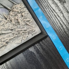 Commemorative 9/11 “Raising the Flag at Ground Zero” 3D Relief Plaque Wall Decor