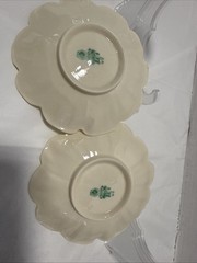 Belleek Ireland Porcelain Flower Trinket Dish (Two)