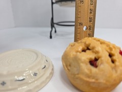 Longaberger Collector Club Miniature Pie Stand Pottery Pie Plates Faux Pies