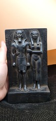 Rare Ancient Egyptian Statue Khafre and His Wife Pharaonic Antiques BC Antique