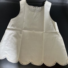 Vintage Antique Toddler Girl’s White Cotton Slip 15”X11”