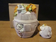Harmony Kingdom Firkin Hell Shooting Fish in Barrel Orange Eyebrows LE SGN