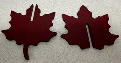 Longaberger WoodCrafts Brick Red Maple Leaf – Made in USA Wooden Wood Basket Co
