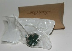 Longaberger Shamrock Knob with Original Packaging #23282