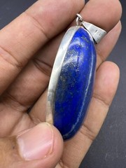 Very Natural Old High Grade Lapis Lazuli Stone Antique Pendent From Afghanistan
