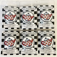 Mary Engelbreit Vintage Drawer Pulls Teapot Set Of 6 New In Original Packaging