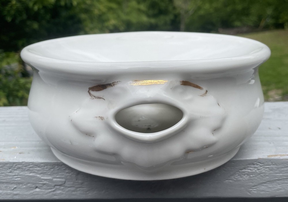 Antique Gilt Porcelain Cuspidor Spittoon 19th C. Victorian – Edwardian Bar