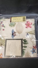 New Longaberger Botanical Fields Fabric Lot Picnic Tote Liner & 2 Napkin Set