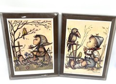 Set Of Two Vintage Hummel Wall Plaques/Switzerland/Pebble Cove Trading Company