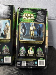 2000 Star Wars Bounty Hunter Action Figures Set IG-88 Bossk 4-LOM – Damaged Pkgs