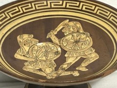 Handpainted Greek Footed Bowl