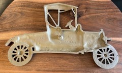 Vintage Sexton Car Wall Plaque Made In USA Model T Style Cast Aluminum MCM