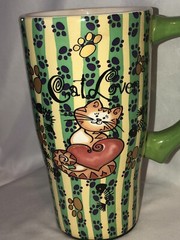 Large Ceramic Coffee Mug Cat Lovers