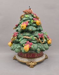 Fitz & Floyd 12 Days Christmas Five Golden Rings Lidded Limited Edition 2000