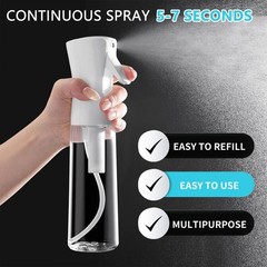 THINTON Mist Spray Bottle for Hair (10oz/300ml) – 2 Pcs 300ml, Black, White