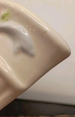 Vtg.80s 2pc. Home Interiors Tea Rose Ceramic Wall Pockets Cottage,Shabby Chic,