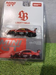 Mini GT LBWK – MIDNIGHT BRAZIL Skyline LB-ER34 RED CHROME Silhouette