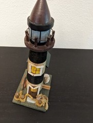 MINIATURE WOODEN LIGHTHOUSE 8.5″ Tall Unbranded