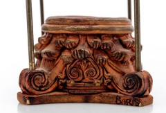 Classical Corinthian Column Display Stand 6.5x3in Resin Signed Baris 1lb Used