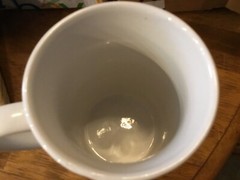 2008 10 oz Thomas Kinkade “Christmas Retreat” Tall Coffee Mug