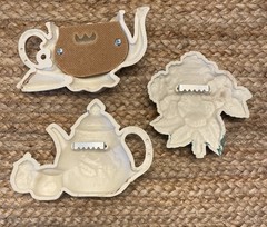 VTG Home Interiors Teapot Pansies 90s Wall Decor Hanging Granny Cottagecore MCM