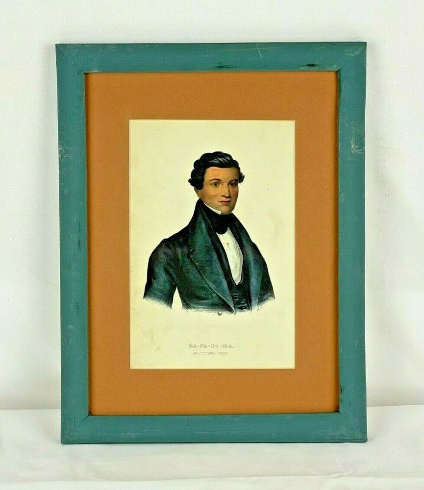 McKenney & Hall – Ka-Na-Pi-Ma. – 1848-50 History of the Indian Tribes