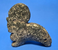 PRE-COLUMBIAN MIXTEC STONE PROFILE SKULL