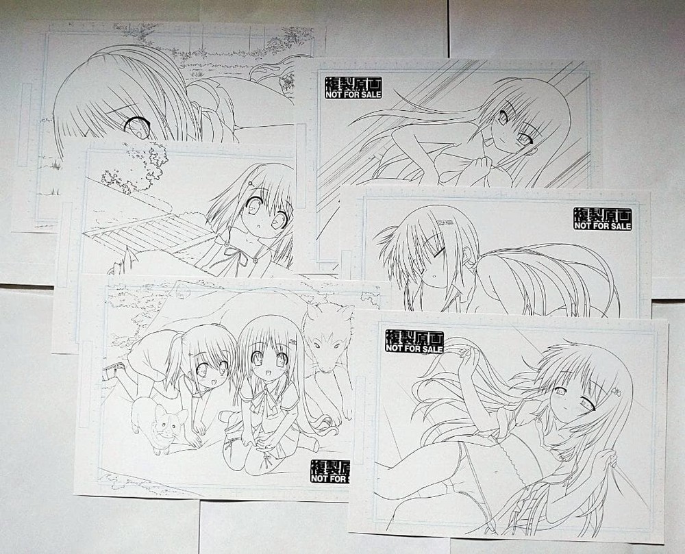 Little Busters Limited Reproduction Art Set Kud Wafter Na-Ga Original