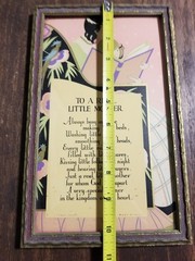 Art Deco Framed Print Poem To A Real Little Mother 1929 A Gibson Product