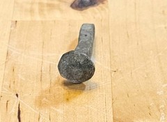 Antique Roman Iron Shipbuilding Nail Artifact