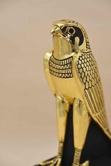 Hand Carved Horus God Statue Ancient Egyptian Stone Sculpture Stone Sculpture