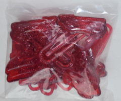 10 Wizard Of Oz Dorothy Red Glitter Plastic Shoes Paper Clips Warner Bros 2.5″