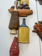 Vintage / 4 Piece/ Sexton Metal Wall Art from 1970’s Some Paint Chipping