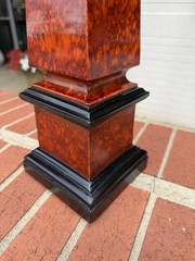 Red Marble Stone Obelisk 22”h Regency Neoclassical MCM Maximalist