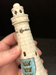 CARLTON CRESTED CHINA Lighthouse w Hull Crest W&R STOKE ON TRENT Sailor Beware