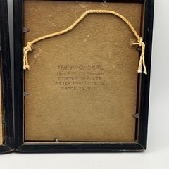 Vintage Foil Back Reverse Painted Pairs With The Courtship NY Silhouettes 4×6