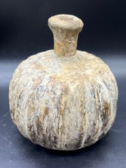 Un Touched Ancient Roman Glass Bottle in Perfect Condition C. 1st-2nd Century AD