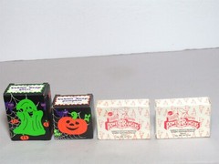 Vtg 90s Avon Kids Box Lot Mini Soaps Halloween Ghost Pumpkin & Power Rangers