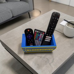 Blockbuster Logo Remote Holder – Retro Movie Night Desk & Couch Organizer